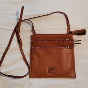 Dooney Bourke brown leather crossbody